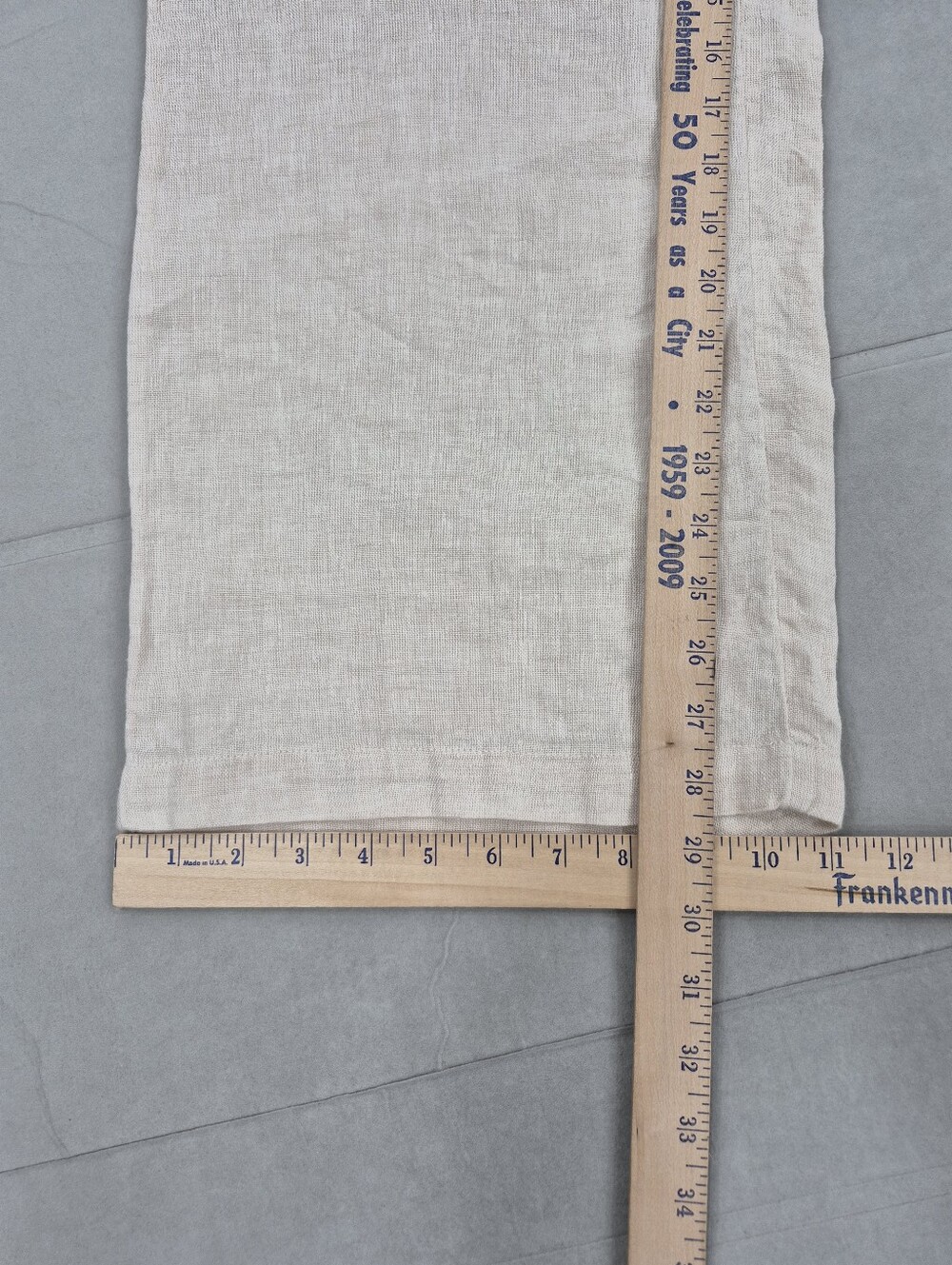 Lands End Pull On Linen pants women's 12P cream wide leg super soft waistband - Picture 7 of 11